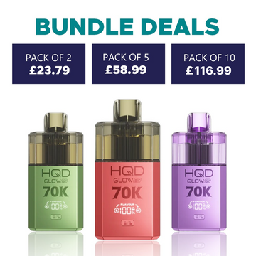 HQD Glow Air 70K, 70000 Puffs Prefilled pod kit - From £11.70